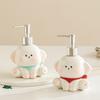 soap dispenser Cartoon puppy ceramic hand sanitizer, toilet laundry detergent shower gel shampoo bottle press bottle dispenser