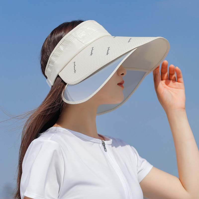 Telescopic board empty top hat for women's sun protection, UV protection, beach cycling, sun hat, tidal sun hat