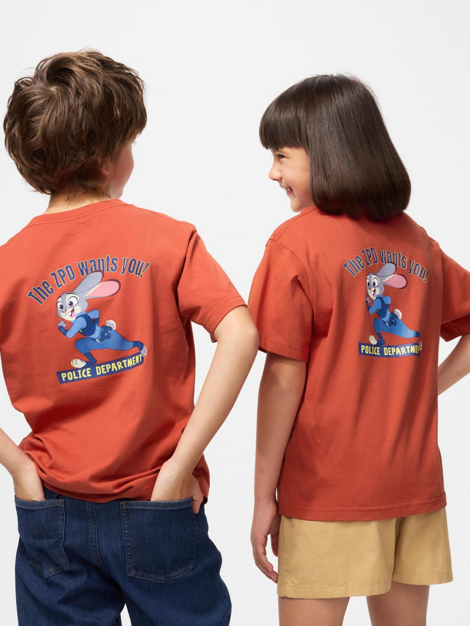 

Uniqlo Детская футболка с графикой ZooTopia UT, с коротким рукавом, B 27 ORANGE/KIDS 160