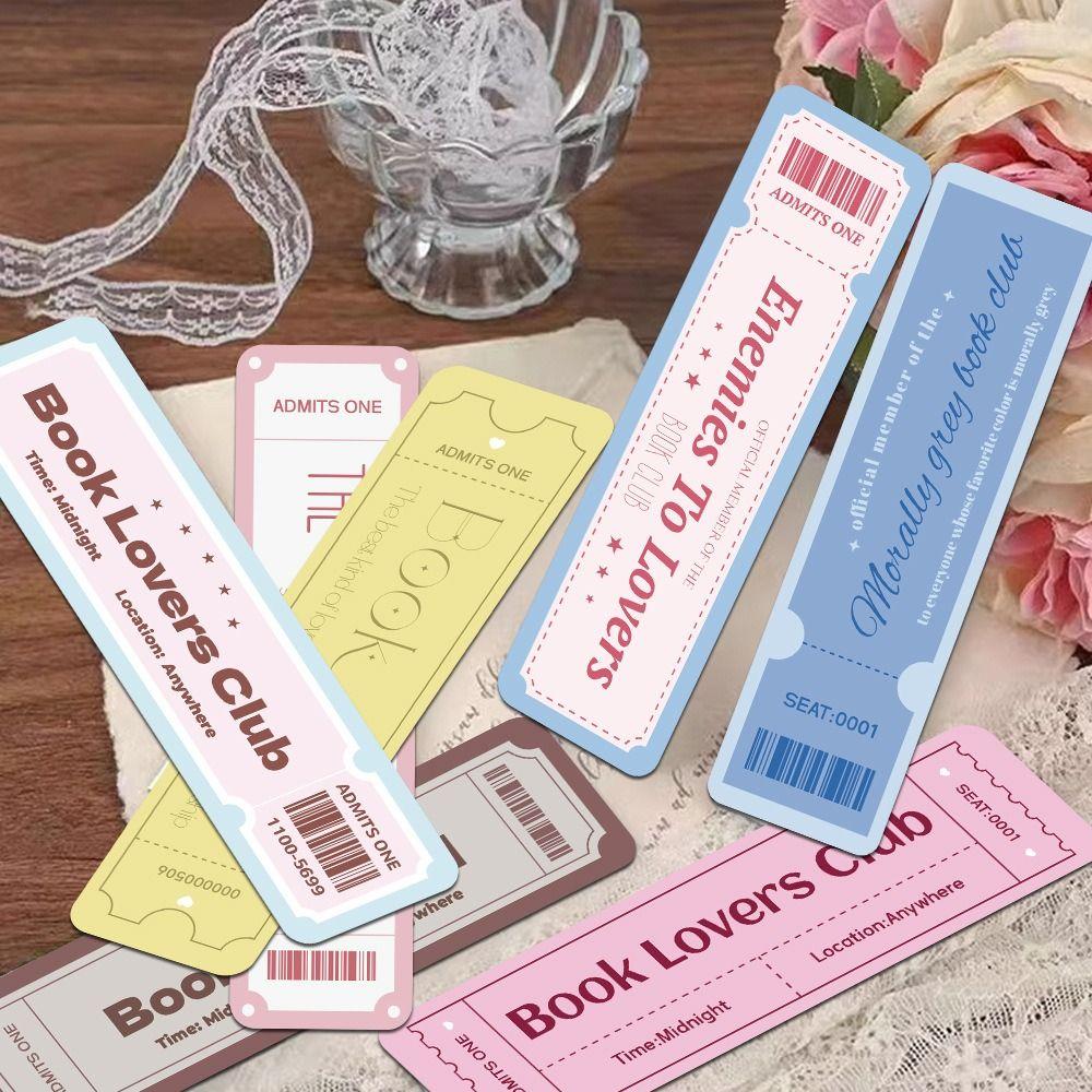 30pcs Rectangular Bookmark Book Lovers Pagination Mark Reading Book Clip  School Office Supplies