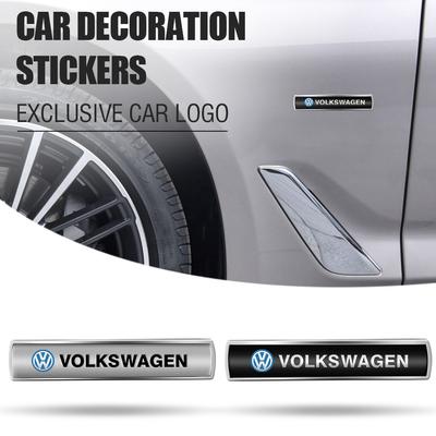 Car Rear Trunk Body Fender Emblem Metal Sticker Decoration For Volkswagen VW Rline GTI Golf 5 Jetta Caddy Passat B6 Tiguan Polo T4D