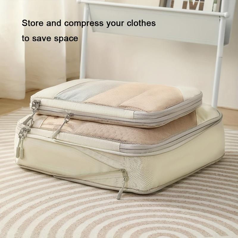 5Pcs/Set Travel Compression Bag Luggage Organizer Travel Pouch Packing Cubes for Travel Bag Organizer Travel Storage Bag