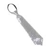 [Xiang Ru] One-touch Necktie, Can Be Put On In 5 Seconds, Plain, Approximately 8cm Wide, for Men, Women, Children, Boys, Girls, Sequined, Sparkly,