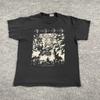 Maglietta Vintage Y2K Yog-Sothoth The Great Old Ones Cosmicismo Arte Taglia L 21x25 Nera