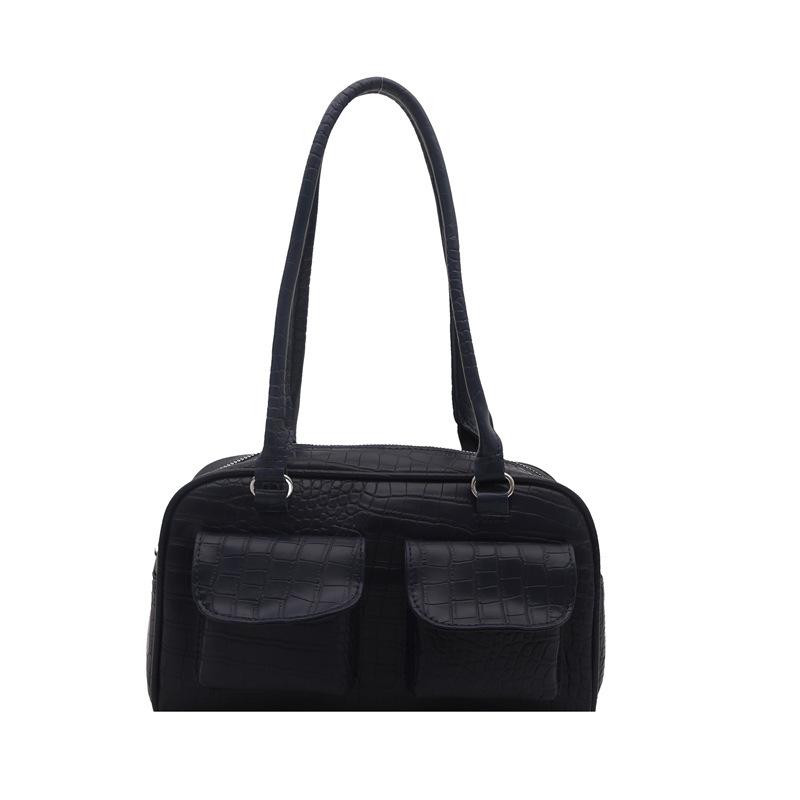 New Crocodile Pattern Underarm Bag Women's Simple Shoulder Bag Large Capacity Temperament Versatile Handbag