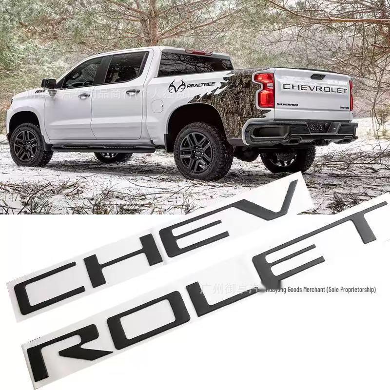 Chevrolet Silverado Tailgate and Pickup Truck 3D Stickers