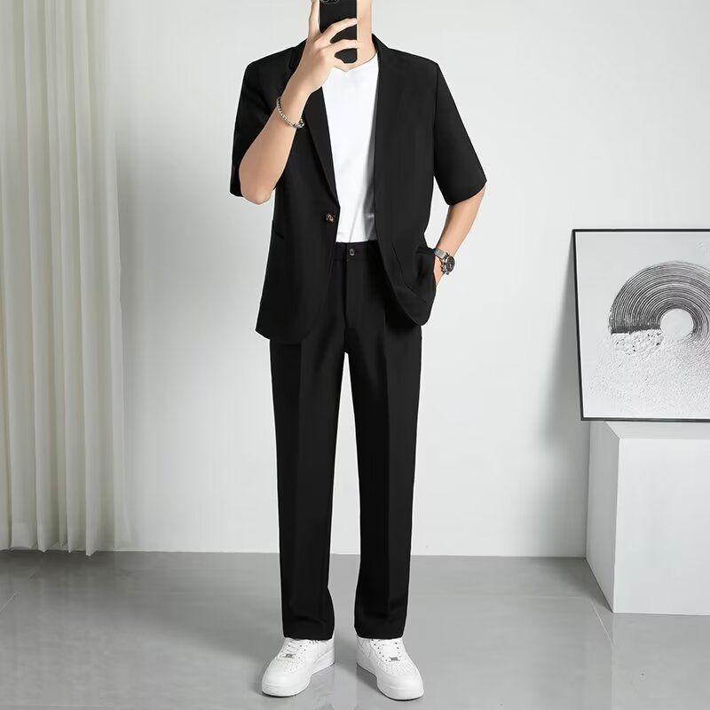 Men's Summer UV Protection Ice Silk Ultra Lightweight Thin Casual Blazer Men Suit Jacket