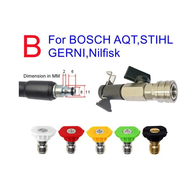 High-Pressure Car Washer Water Gun with 1/4 Quick Connect Adapter for Karcher and Bosch Systems