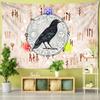 Crow Pattern Tarot Card Tapestry Wall Hanging Tapiz Hippie Witchcraft Mystery Constellation Art Dormitory Home Decor