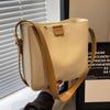Women's New Solid Color Bag Large-capacity Commuter Messenger Bag Versatile Shoulder Bag