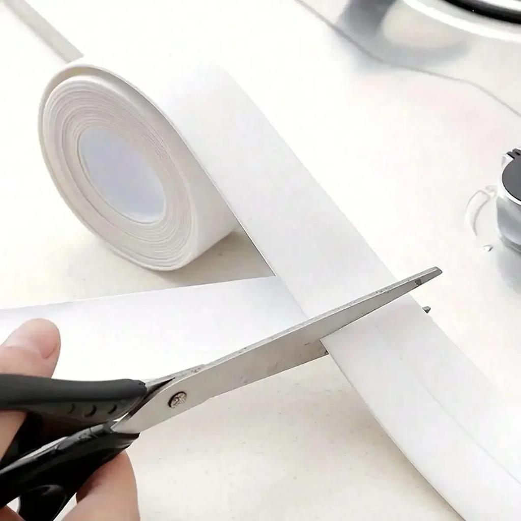 1 Roll of Kitchen Anti-mold and Waterproof Tape, Moisture-proof Kitchen and Bathroom Sink Gap, Beautiful Seam Toilet Sticker