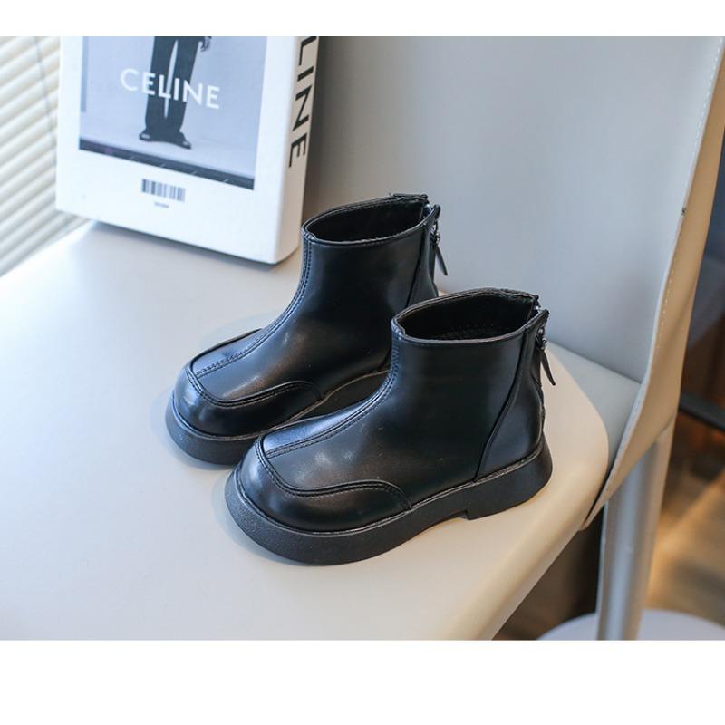 Moda retro nuevas botas para niños otoño e invierno tesoro de mujer botines zapatos de algodón de terciopelo