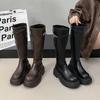 [Fanfna] Long Boots 2025 Autumn New High-end Lock Versatile Thick-soled Height-increasing and Thin Knight Boots