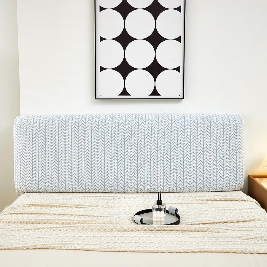 1 Pc Headboard Cover Elastic Jacquard Bedside Cover For Bed In Bedroom Easy To Clean Headboard Cover