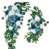 Wedding Arrangement Three-Piece Arch Flower Welcome Area Arch Door Banquet Style Dining Table Door Decoration Simulation Flower