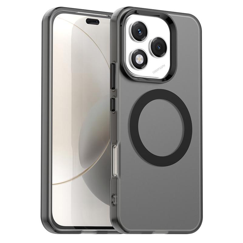 

Магнитный чехол для Honor 400 Lite Magsafe Беспроводная зарядка Чехол Honor 400 Lite Матовый ТПУ Защитный чехол для телефона Honor 400 Lite Honor 400 Lite чёрный