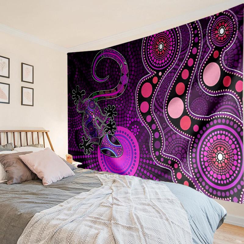 Australische Aborigine-Kunstmuster Wandteppich Raumdekoration Wandbehang für Wohnzimmer Schlafzimmer, Wohnheim, Geburtstags- und Weihnachtsgeschenke