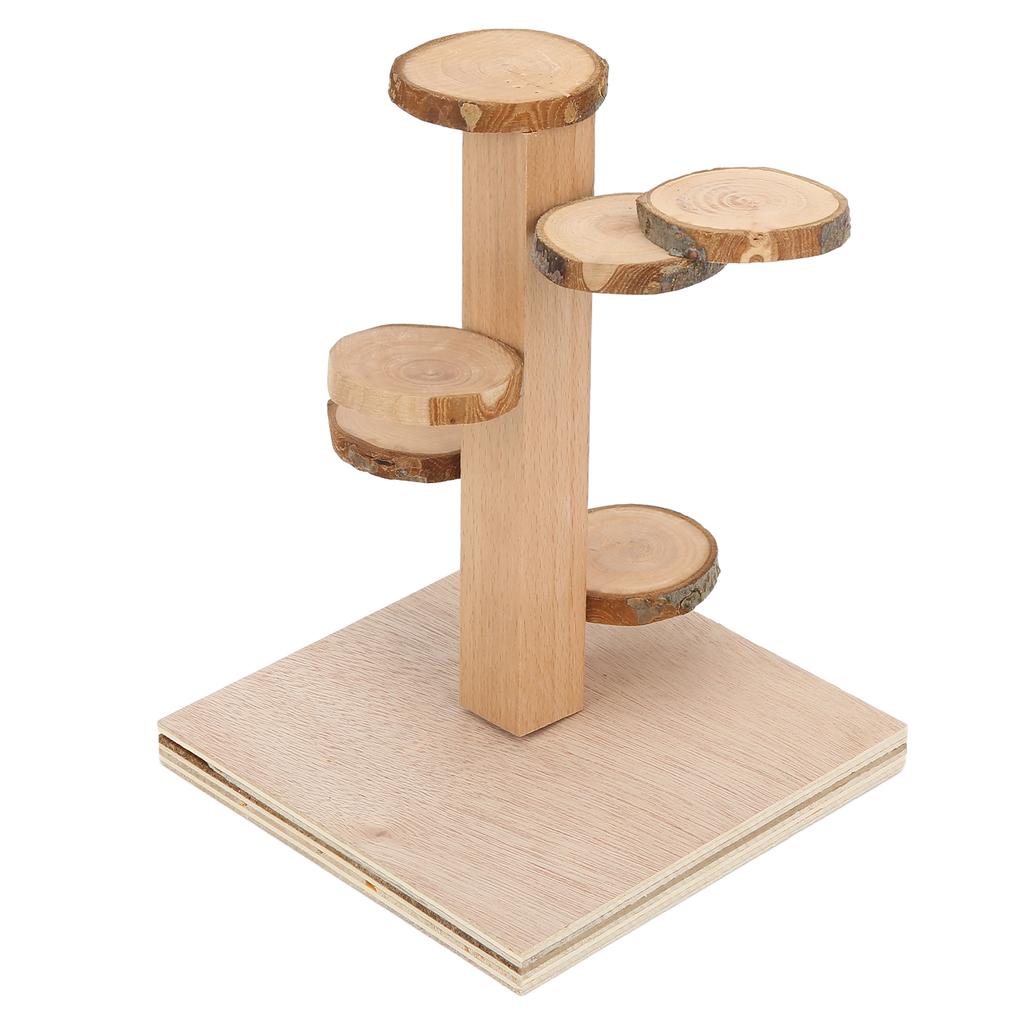 Hamster Climbing Platform Wooden Hamster Cage Playground for Small Pets to Chew Play