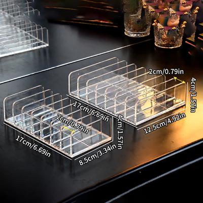 Acrylic Compact Eyeshadow Palette Organizer Display Tray Storage Box Cosmetics Rack Makeup Tools Holder Drawer Organizer