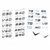3D Car Sticker XC90 AWD D2 D3 D4 D5 D6 D7 T8 V8 Displacement Emblem  Rear Badge Decal For Volvo V40 V60 S60 C30 S90 Accessories