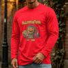 Men's Halloween Long Sleeve Neck Casual Pullover T-Shirt for Party and Holiday