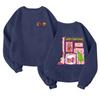 Children's Fashionable Lightweight Long-sleeved Round Neck Pullover With Pockets Printed Pullover