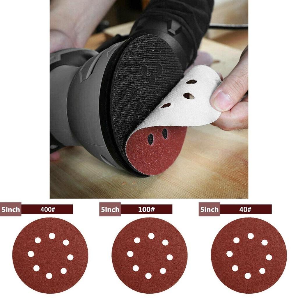 Premium Quality 5-inch 8-hole Sanding Discs With Superior Wear-resisting Alumina