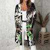 Plus Size Women Long Sleeve Open Front Loose Outerwear Casual Fashion Cardigan