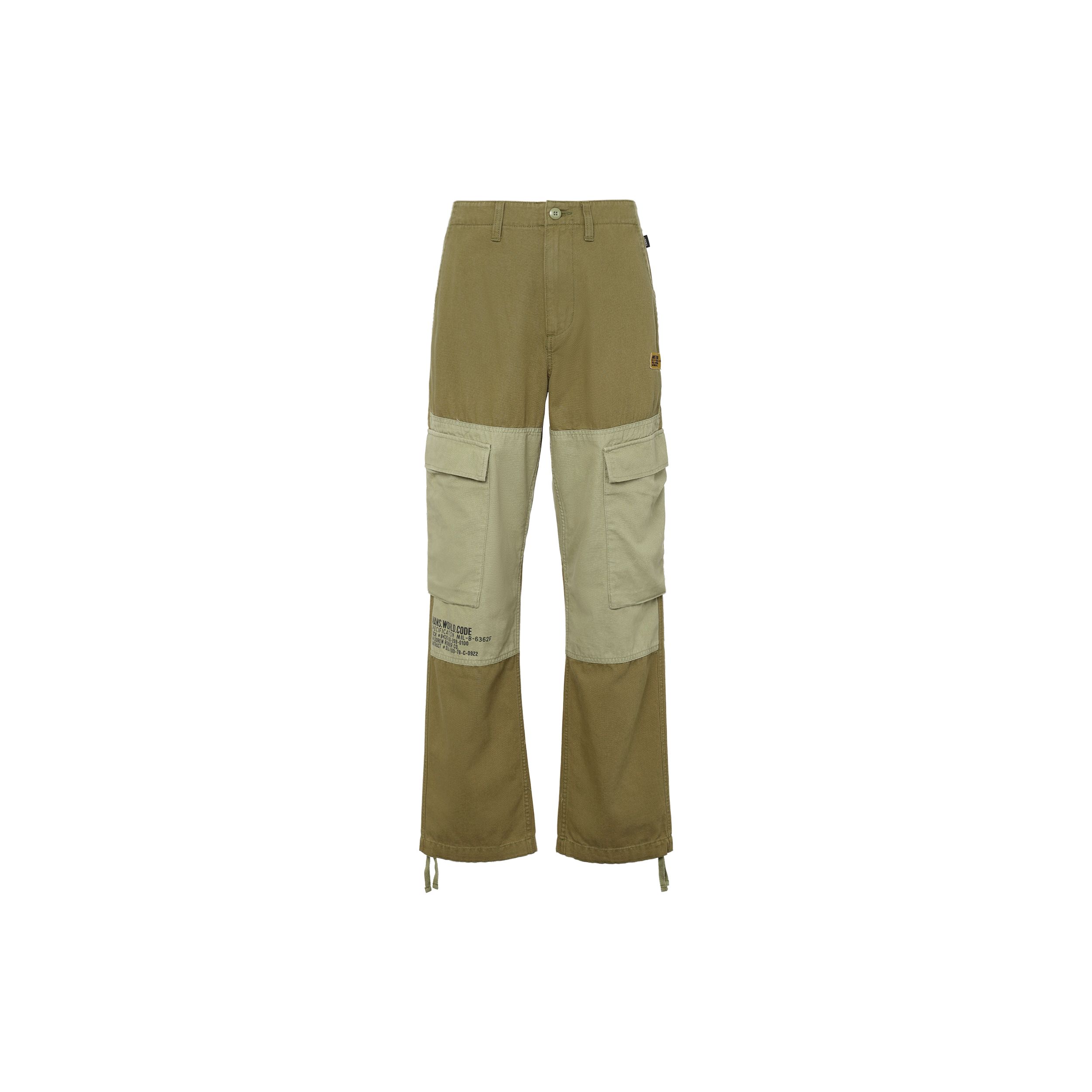

Vans Retro Sport Color Blocked Cuffed Casual Pants Men bottoms Yellow VN0A54DPZ9R 36