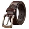 [LTG] Genuine Leather Split Leather Belt for Men, 130cm, Synthetic Leather, Business Belt, Casual Belt, 7987409 (Brown A)