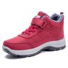 Cotton shoes women's shoes winter warm outdoor sports casual shoes piled thickened Velcro plush lining cold proof
