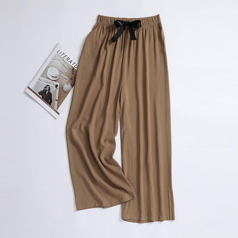 VEZFAA Moda damă ocazional cu imprimeu cu model de flori Pantaloni cu talie înaltă Pantaloni și capris