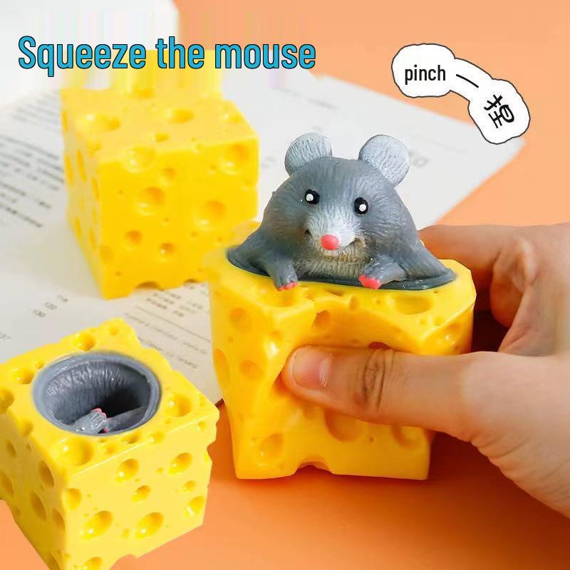 Креативная игрушка-стаканчик для снятия стресса «Белка, Сыр, Мышь»