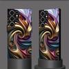 Purple Gold Flowing Ribbon Pattern Glass Phone Case Suitable for Samsung Galaxy S26 S25 S24 S22 S21 S20 FE/Ultra/Plus Anti Drop