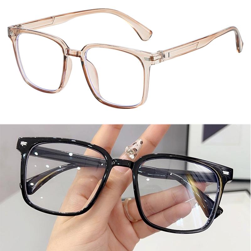 1/2PCS Round Anti Blue Light Blocking Glasses Transparent Frame for Women Men Computer Eyewear Optical Spectacle