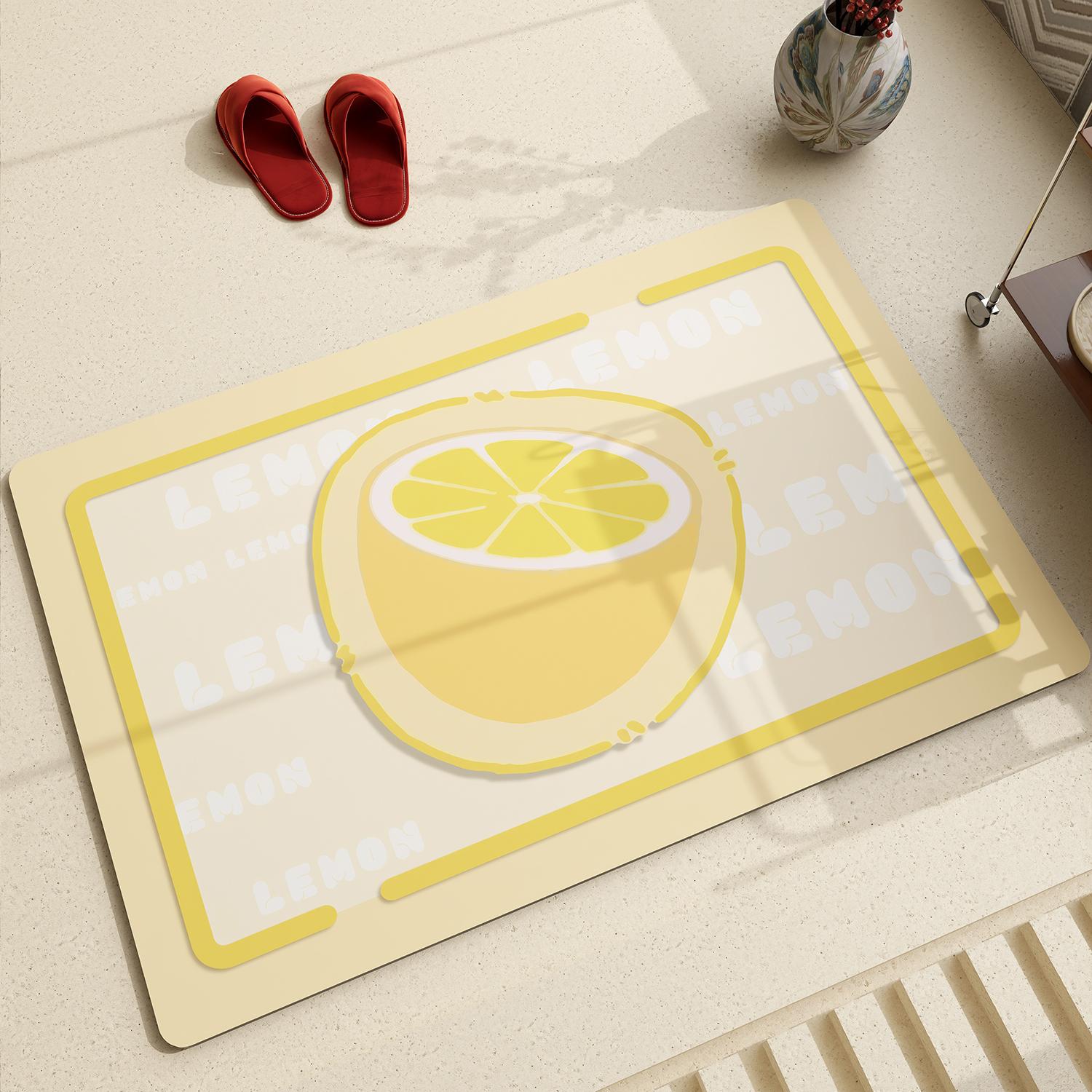 

Мягкий абсорбирующий коврик из диатомовой грязи, коврик для пола в ванной, коврик для туалета, нескользящий быстросохнущий коврик у двери, грязезащитный ковер для прихожей 40x60cm 15.7x23.6in