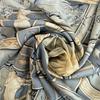 World Rhythm Silk Calle 90 Scarf Blue Silk Used