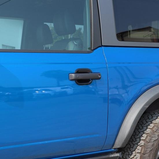 3pcs Door Handle Bowl Cover Decor Molding Trim For Ford Bronco +2 Doors ABS