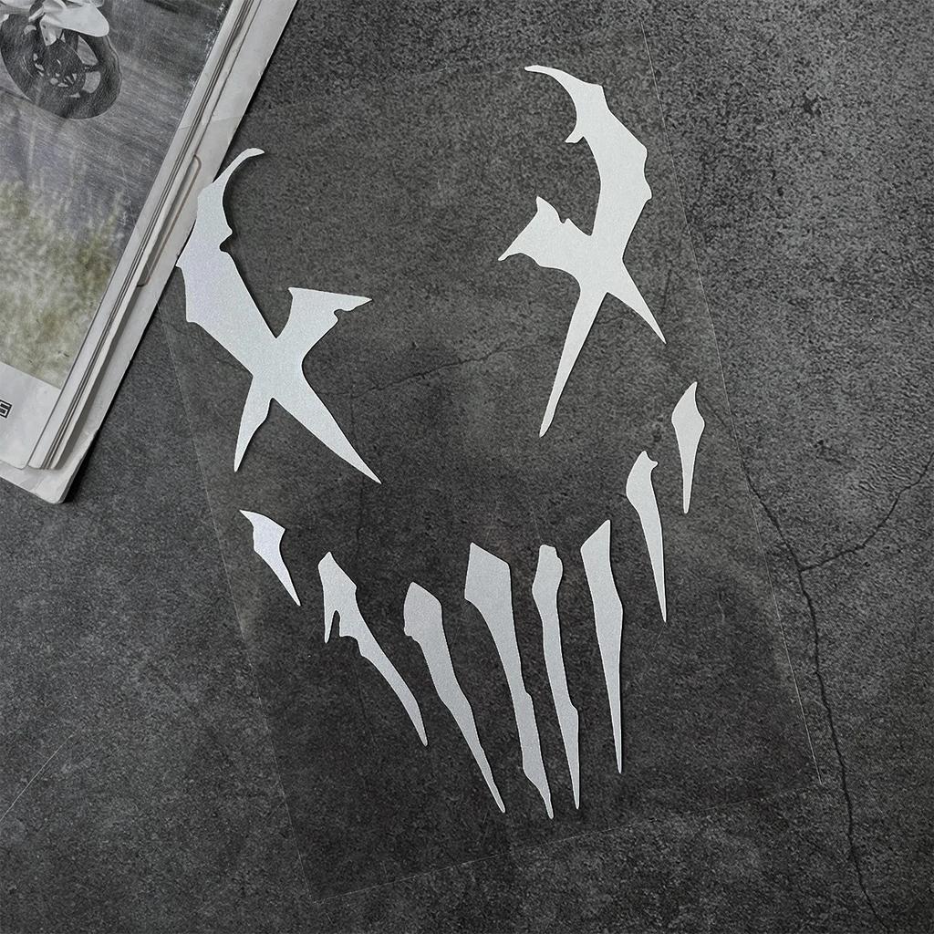 Motocyklové nálepky Reflexní nálepka na auto Vzor ďábla Nálepky Dekorace Moto Karoserie Čelní sklo Helma Pro Honda CB650R XADV