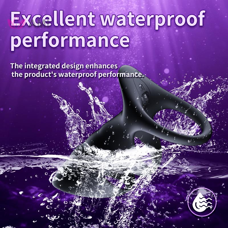 New Designed Vibrating Cock Ring Penis Sleeve Vibrator 10 Vibrations Penis Extender Adult Sex Toys for Men Testicles G Spot Stim Delayed Ejaculation