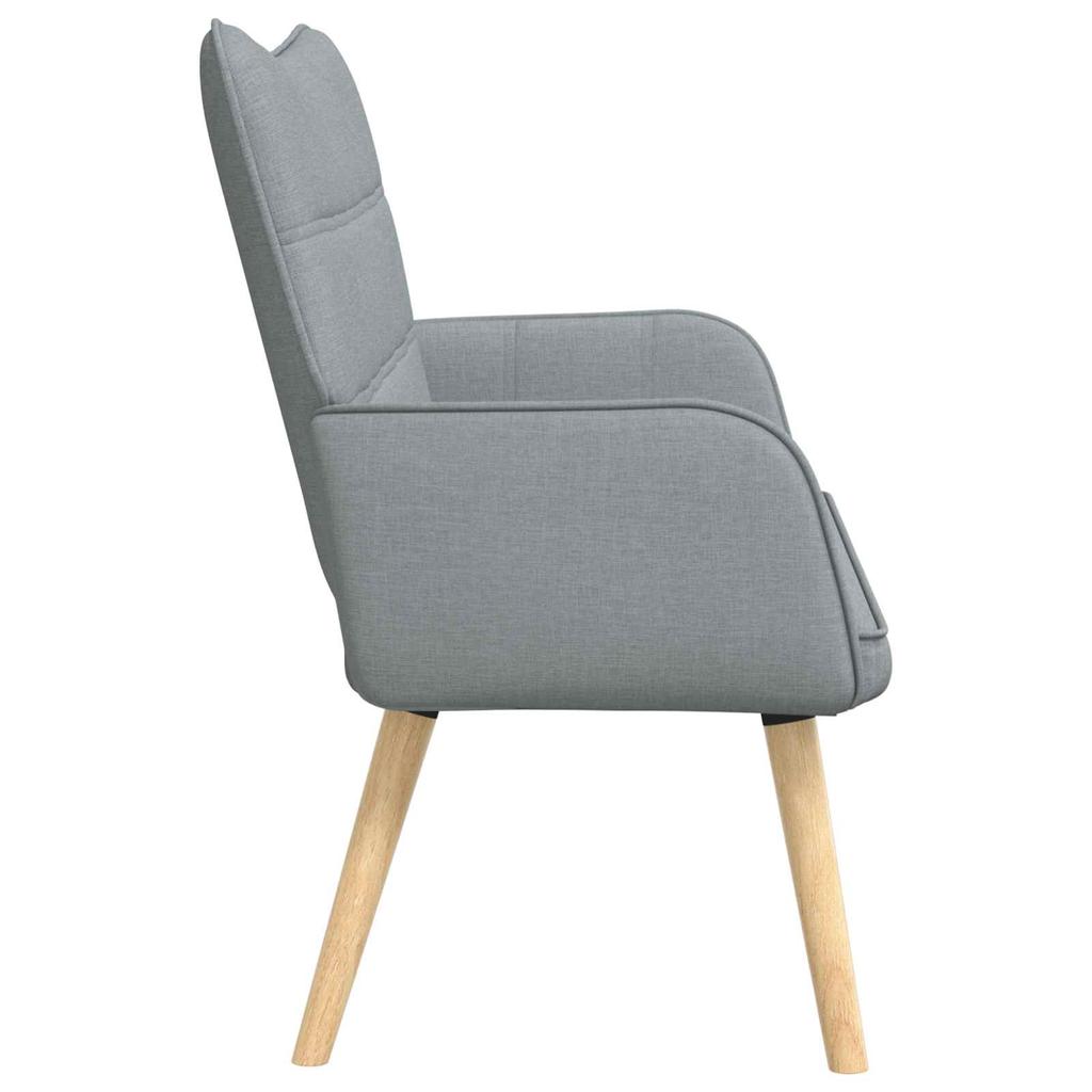2 Seater Sofa Light Grey 115 x 61 x 87 cm Fabric