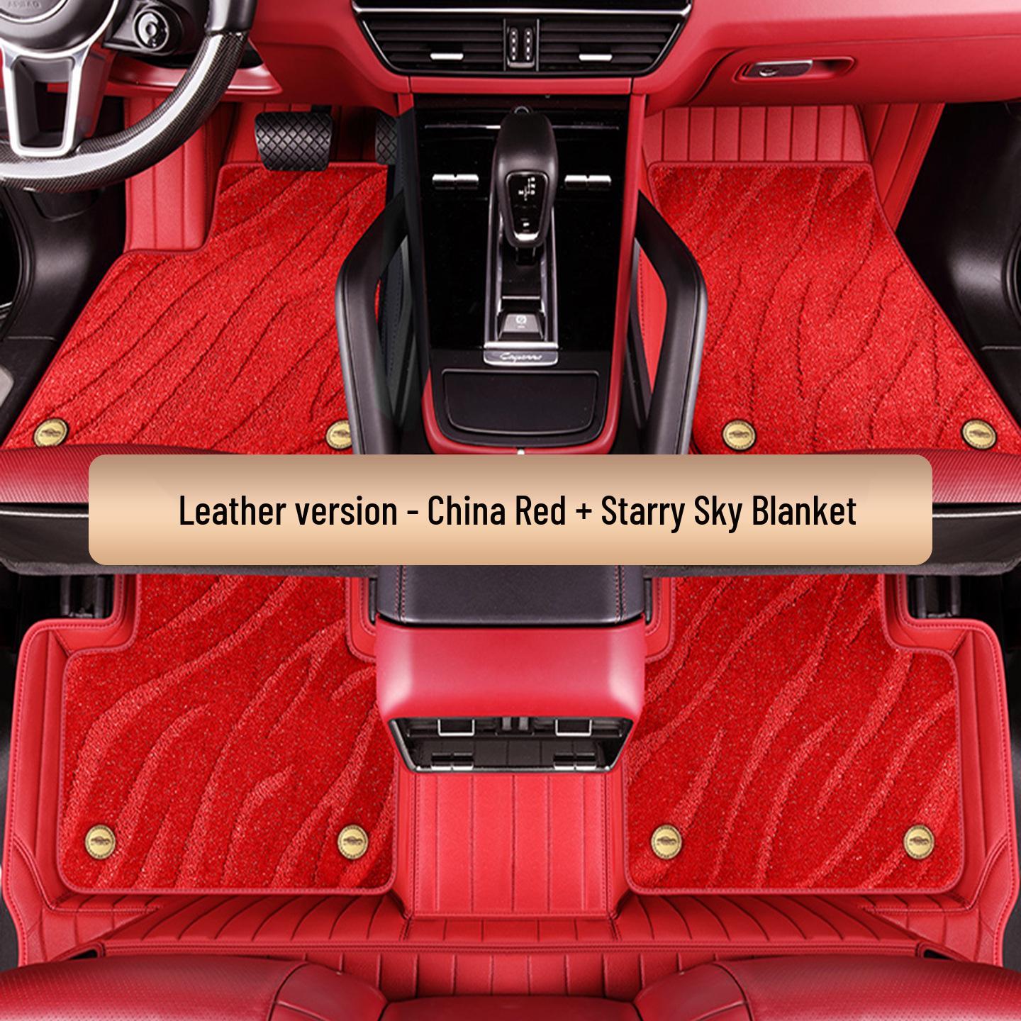 Premium Cowhide Floor Mats for Nio ET5, ET7, ES6, and ES7 - Complete Interior Upgrade