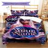 Name Benutzerdefiniert Gaga Poster Muster Bettwäsche Set Bettbezug Kissenbezug Heimdeko Geschenk (1 Bettbezug + 2 Kissenbezüge, ohne Füllung)