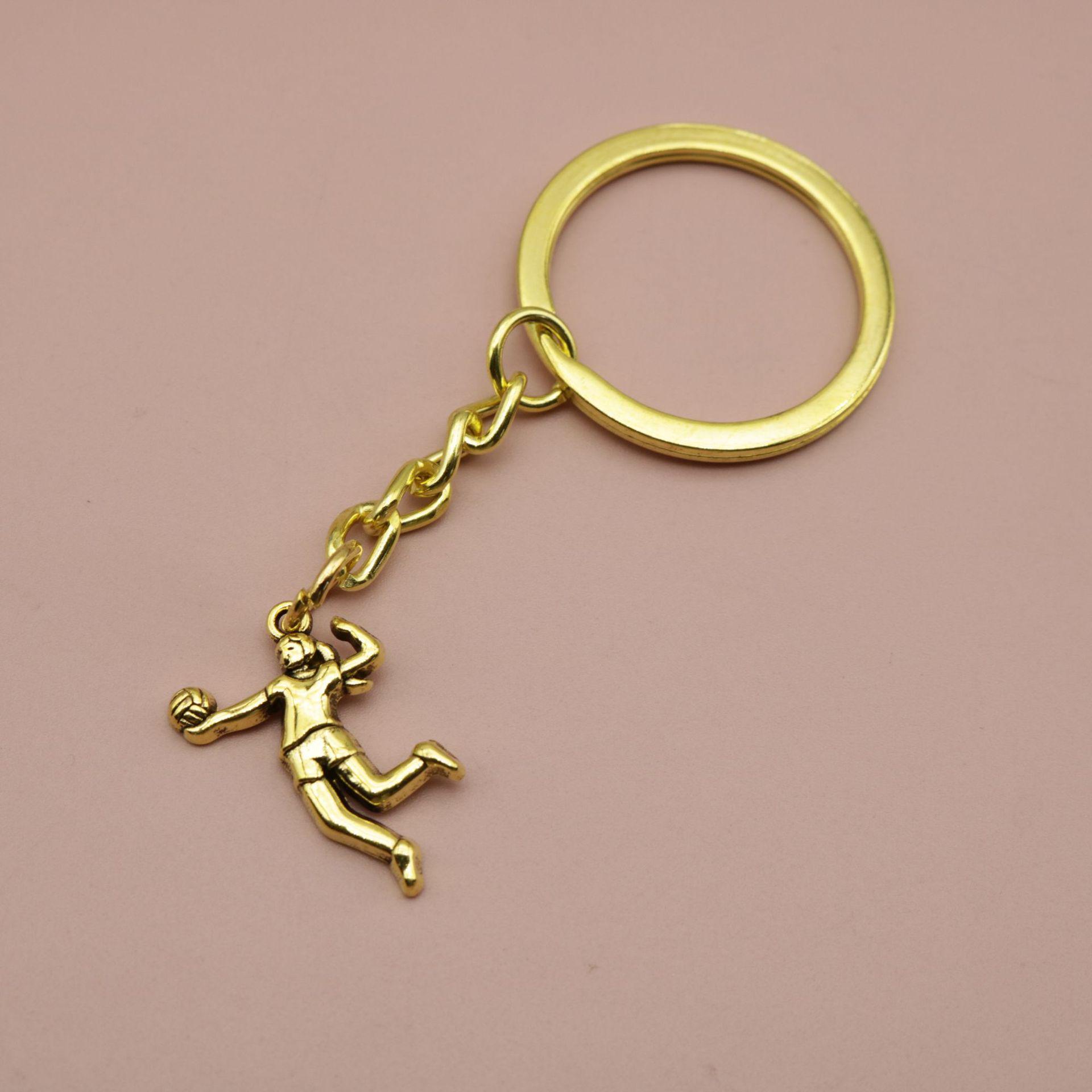 HEEIN Simple Volleyball Player Keychain Pendant