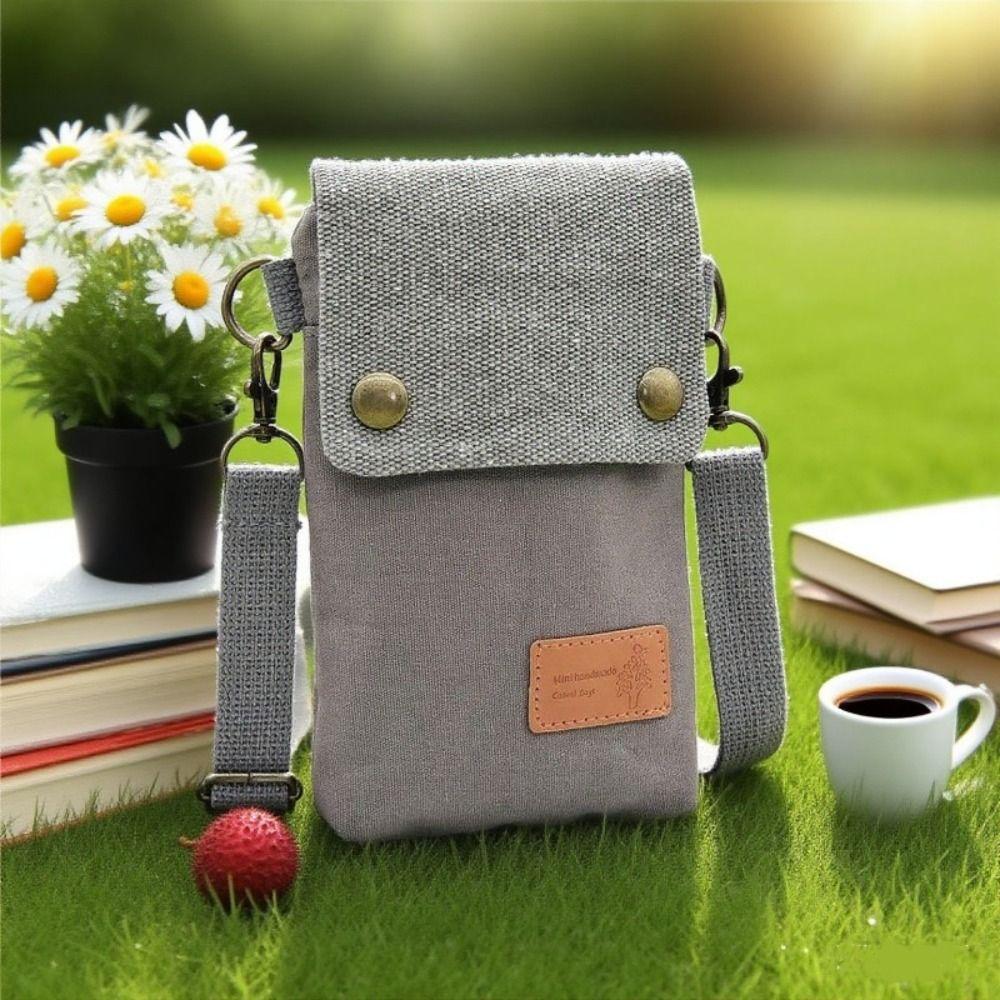 Canvas Canvas Light Shoulder Bag Shoulder Solid Color Crossbody Canvas Bag Female Lady Girl