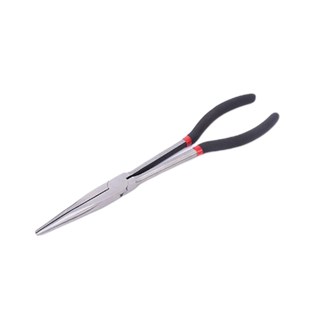 Useful Duckbill Pliers 11" for Extra Long Reach Nose Pliers 90 /45/25 Degree Straight Needle for Hard-to-Reach Narrow Sp