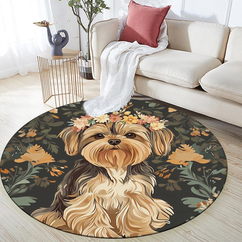 

Animals,Round Area Rug,Carpet Rug for Living Room Bedroom Sofa Playroom Decor,Non-slip Floor Mat 80cmx80cm