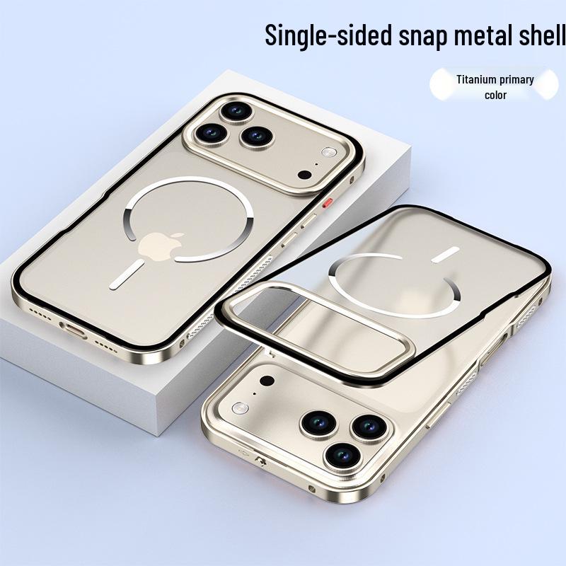 

iPhone 15 Pro Magnetic Heat-Dissipating Snap-on Metal Frame Case iPhone 16 Pro