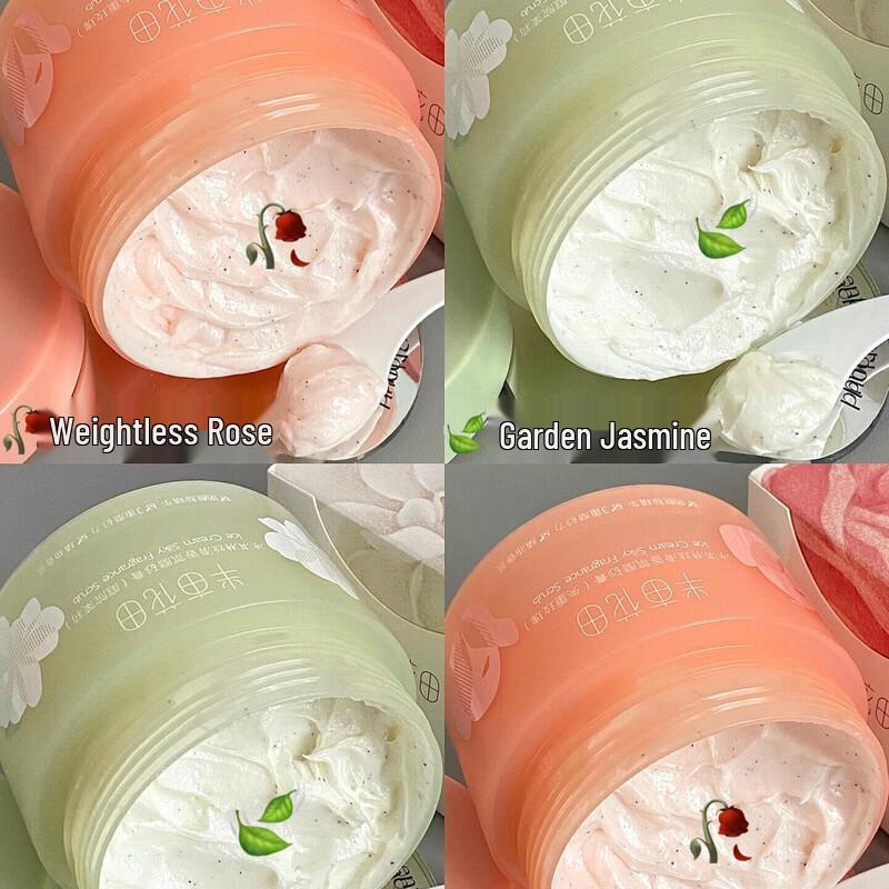 Ban Mu Hua Tian Ice Cream Silky Rose Scented Body Scrub