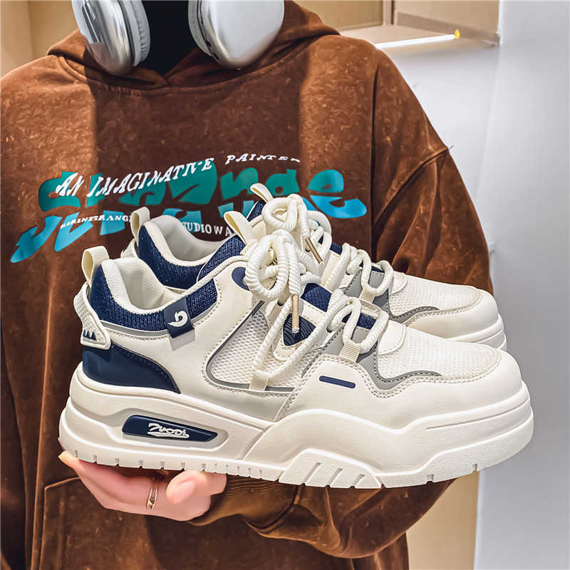 Fashion Round Nose Round Tip Summer Man Sneakers Chunky Runing Shoes For Men Training Sports Trendy Sunny Snaeaker Retro Sabot